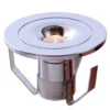 Lámpara de techo empotrable LED Punto Lumi, plata, 1 W, 3.000 K