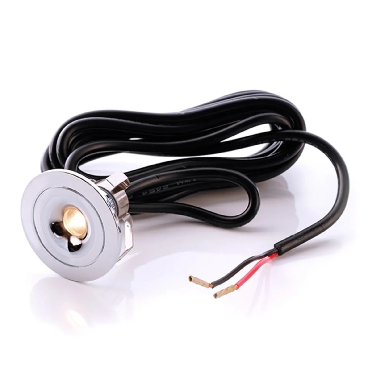 Lámpara de techo empotrable LED Punto Lumi, plata, 1 W, 3.000 K