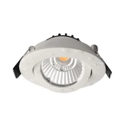 Lámpara de techo empotrable LED Dione, IP44, blanca, atenuable a cálida