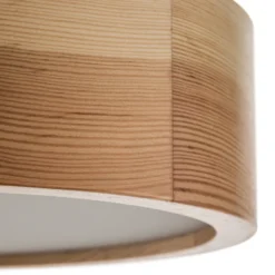 Lámpara de techo Envostar Kerio, Ø 27 cm, pino natural