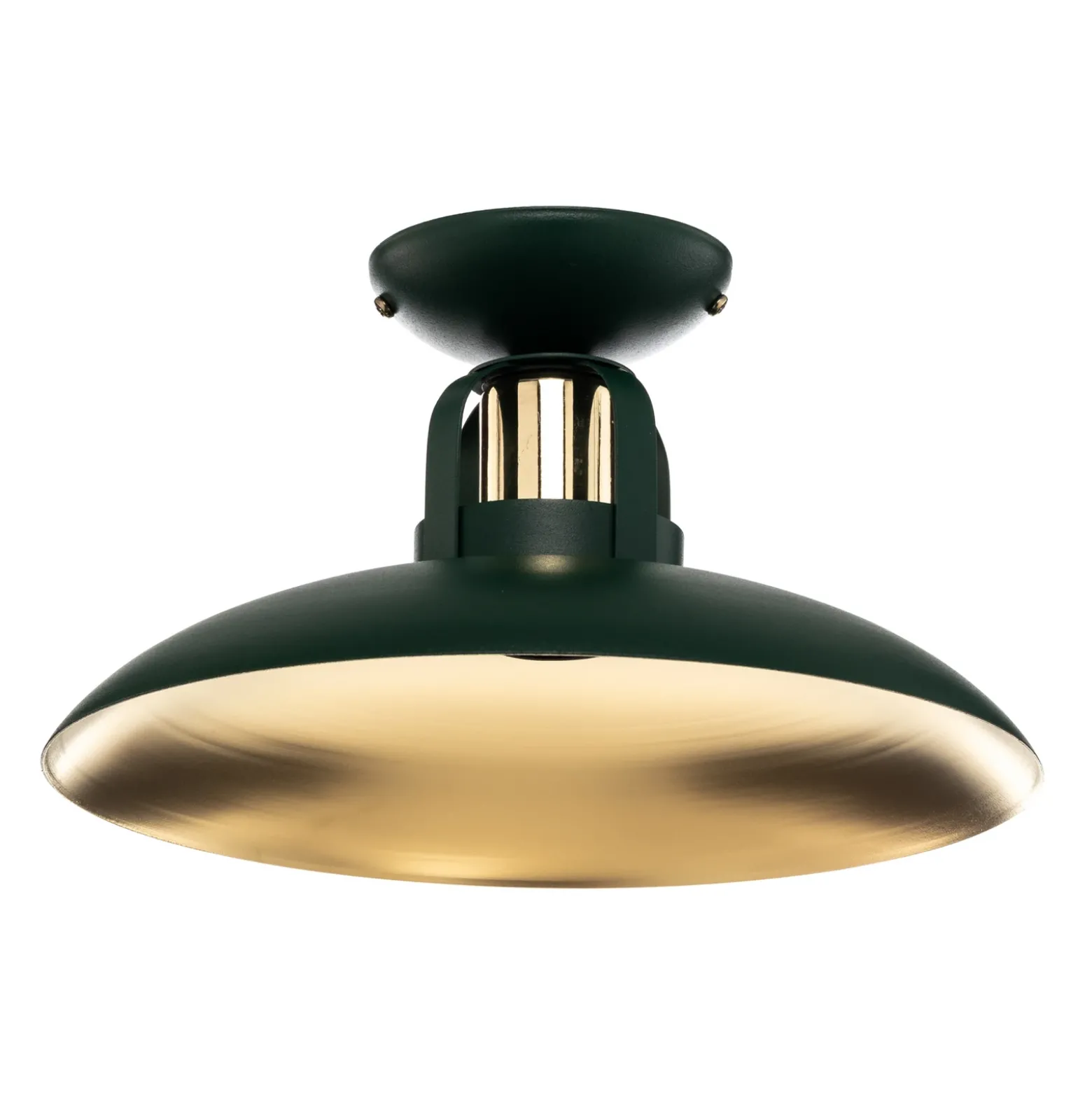 Lámpara de techo Felix, verde/dorado