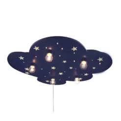 Lámpara de techo fluorescente WOLKE XXL 5 luces