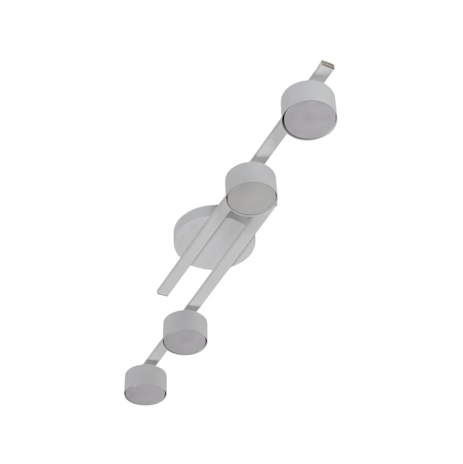 Lámpara de techo Fragment, blanca, longitud 86 cm, metal, 4 luces.