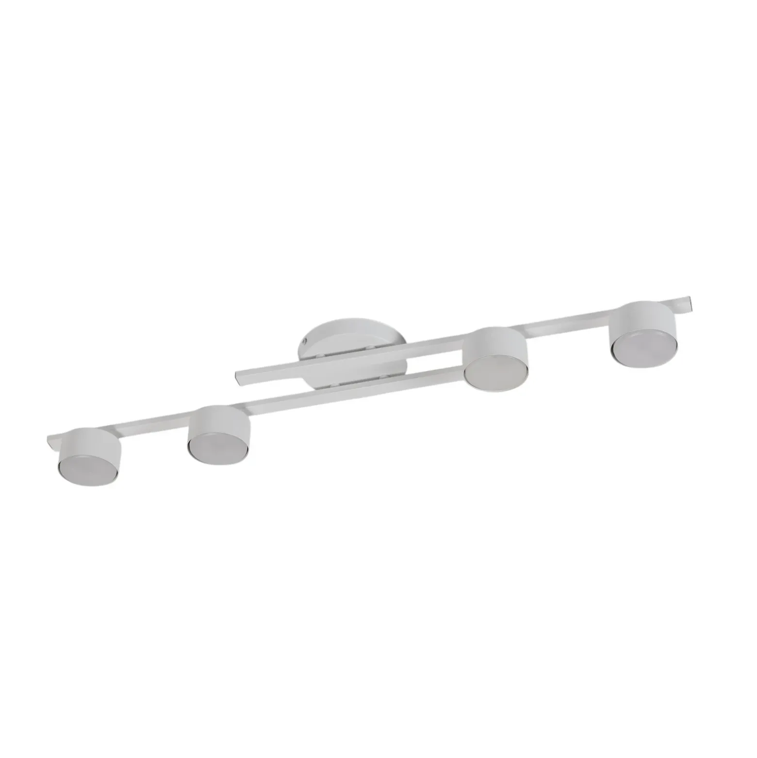 Lámpara de techo Fragment, blanca, longitud 86 cm, metal, 4 luces.