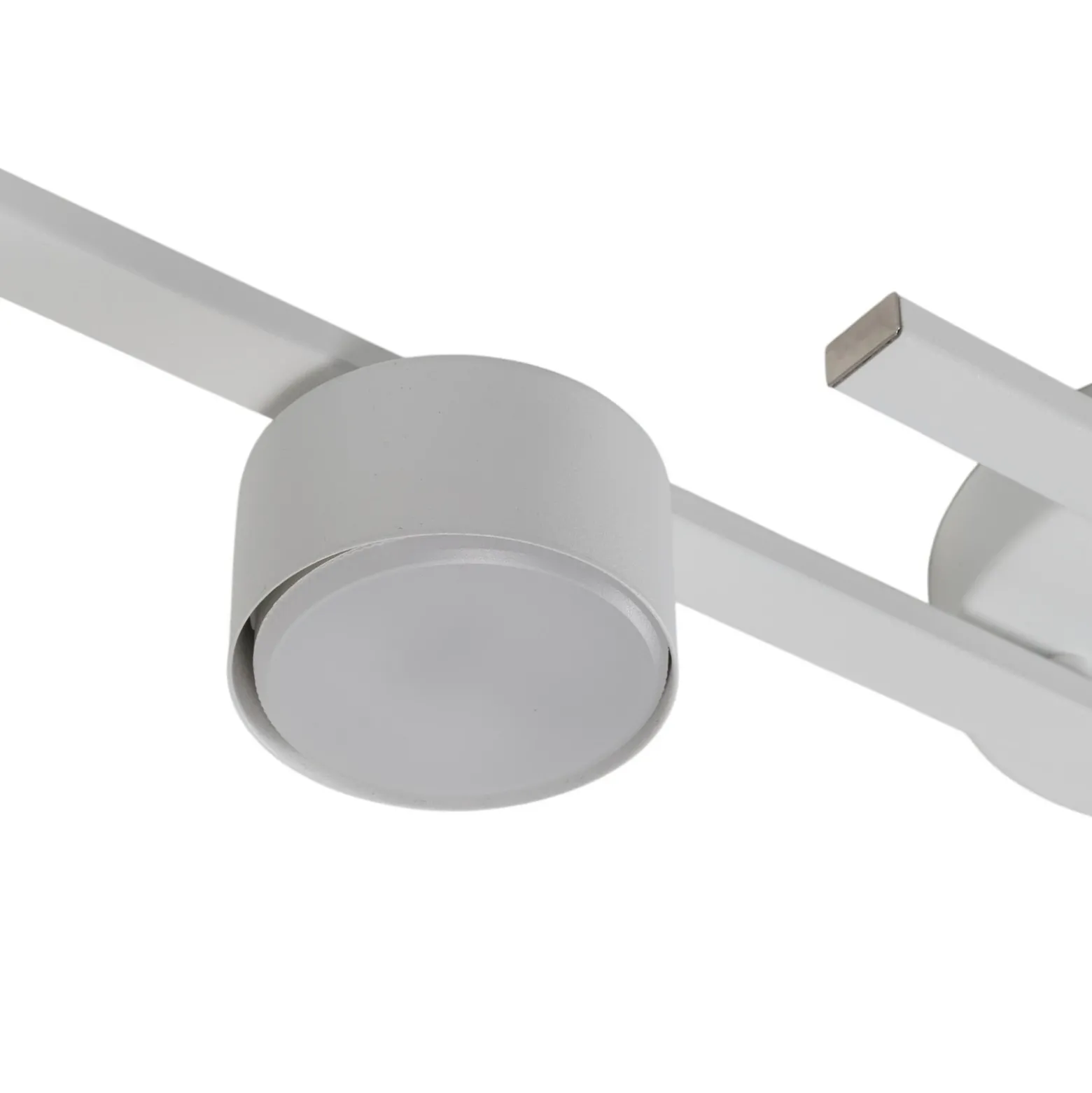 Lámpara de techo Fragment, blanca, longitud 86 cm, metal, 4 luces.