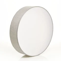 Lámpara de techo gris Pasteri con pantalla de lino 57 cm
