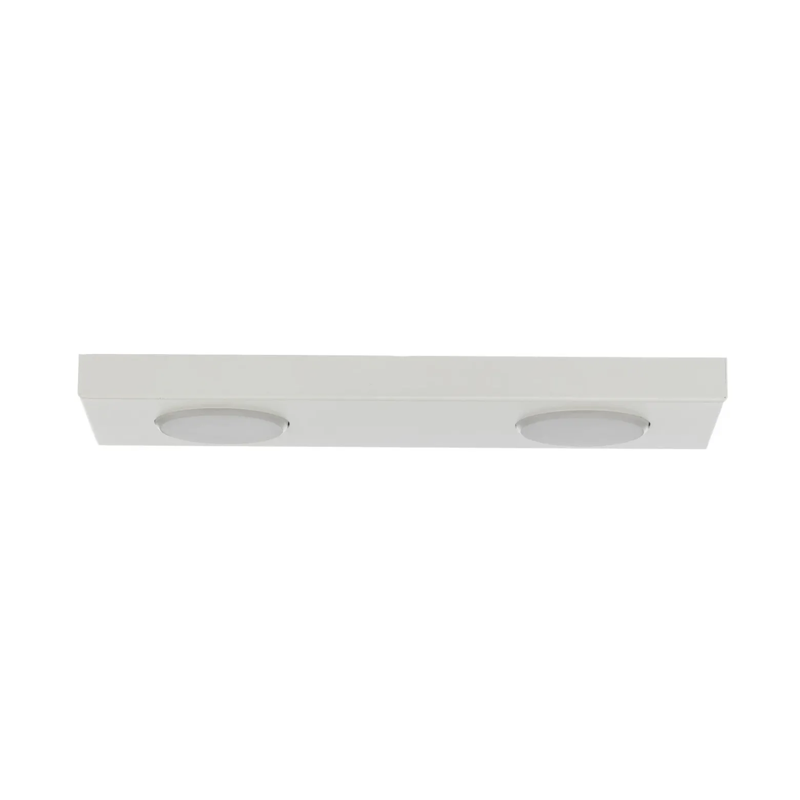 Lámpara de techo Hero, blanca, 2 luces, 35 x 12 cm, metal, GX53