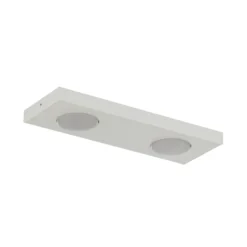Lámpara de techo Hero, blanca, 2 luces, 35 x 12 cm, metal, GX53