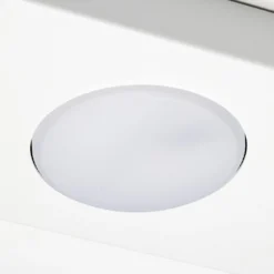Lámpara de techo Hero, blanca, 4 luces, 75 x 12 cm, metal, GX53