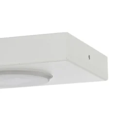 Lámpara de techo Hero, blanca, 55 x 12 cm, 3 luces, metal, GX53
