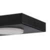Lámpara de techo Hero, negra, 55 x 12 cm, 3 luces, metal, GX53