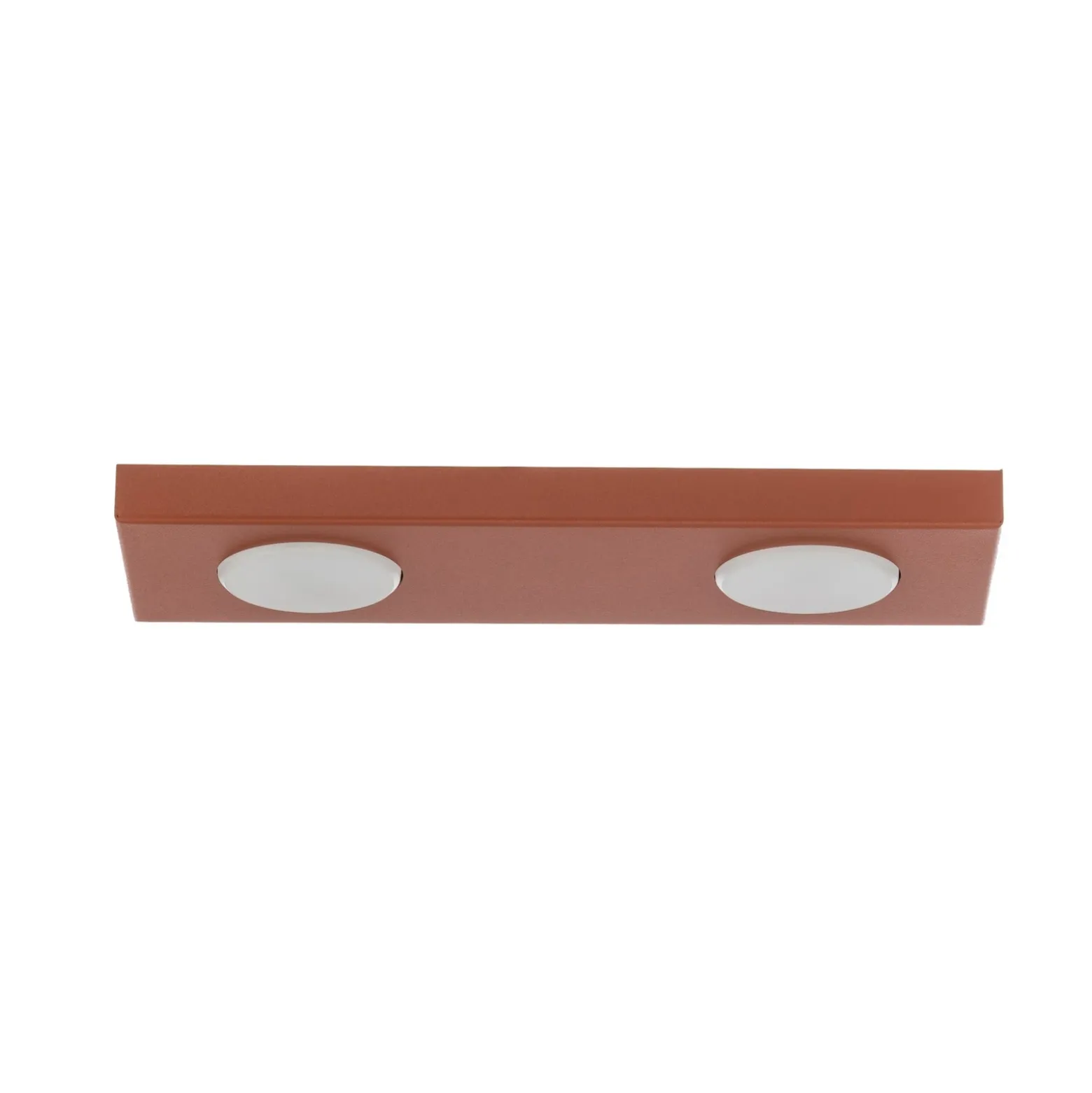Lámpara de techo Hero, roja, 2 luces, 35 x 12 cm, metal, GX53