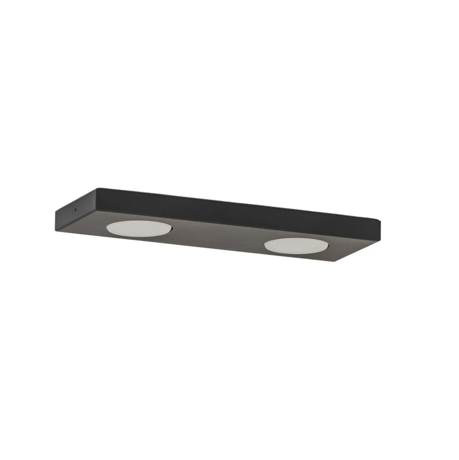 Lámpara de techo Hero, 12 x 35 cm, 2 luces, negro, metal, GX53