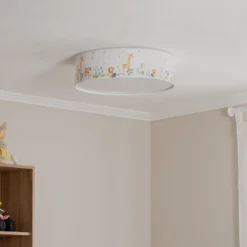 Lámpara de techo infantil «Max», blanca/de colores, Ø 50 cm
