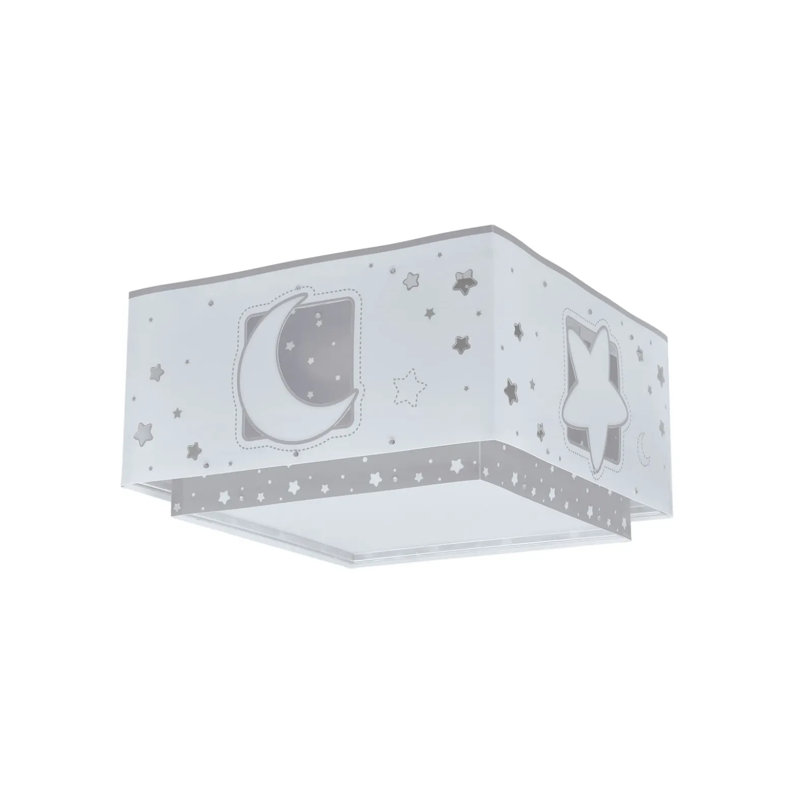 Lámpara de techo infantil MOONLIGHT de Dalber, gris, de 1 luz
