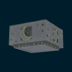 Lámpara de techo infantil MOONLIGHT de Dalber, gris, de 1 luz