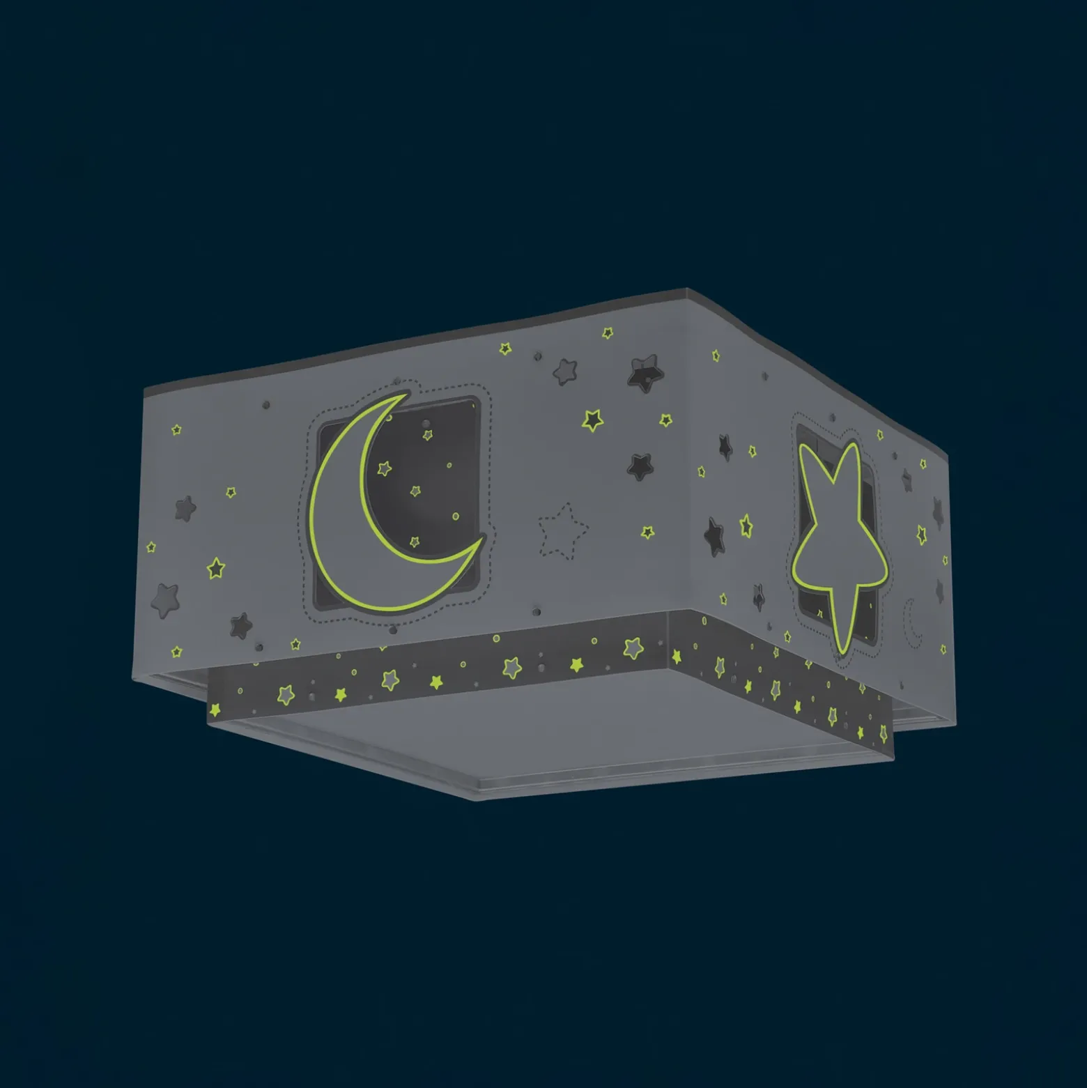 Lámpara de techo infantil MOONLIGHT de Dalber, gris, de 1 luz