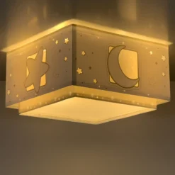 Lámpara de techo infantil MOONLIGHT de Dalber, gris, de 1 luz