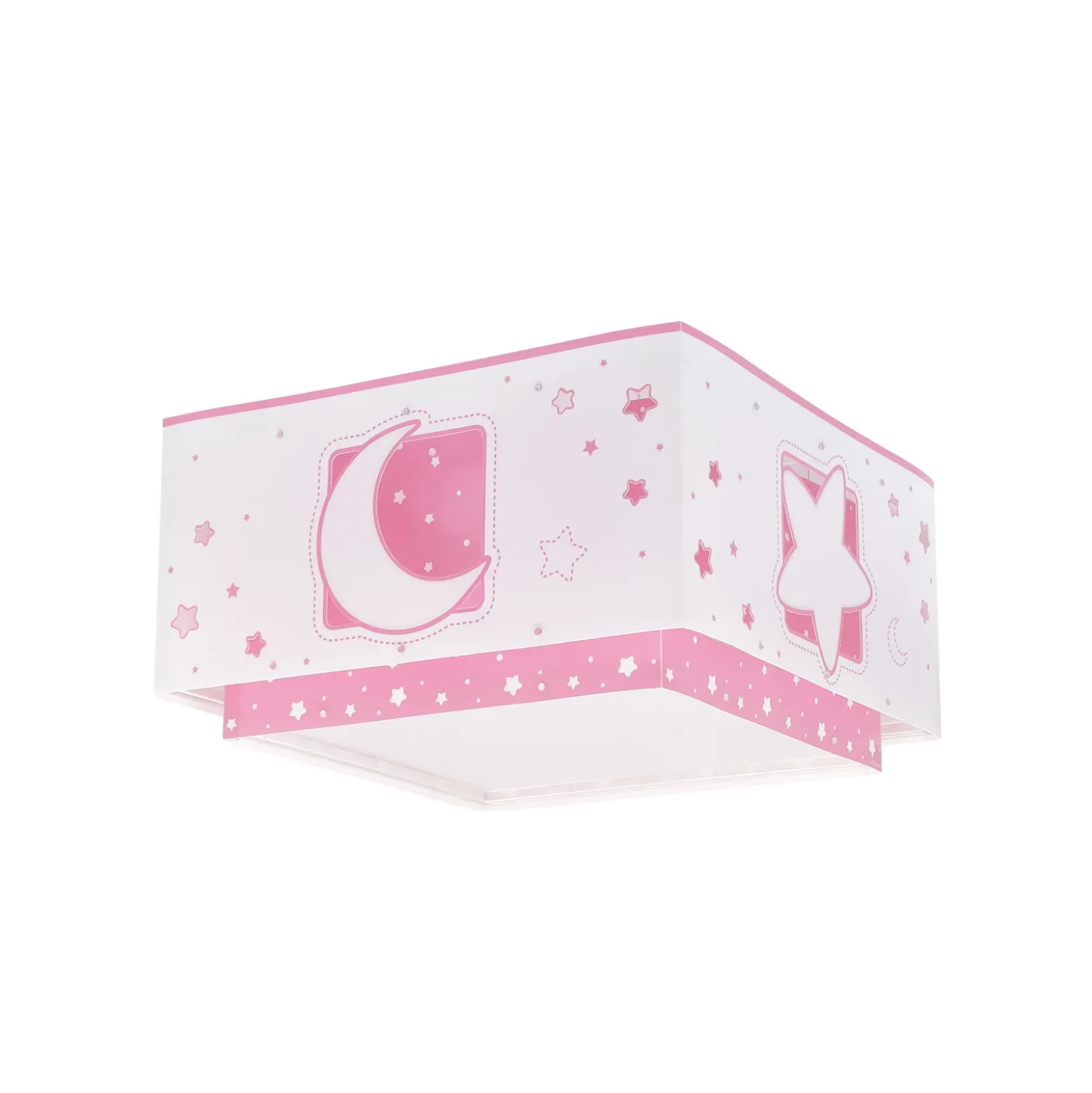 Lámpara de techo infantil MOONLIGHT de Dalber, rosa, de 1 luz