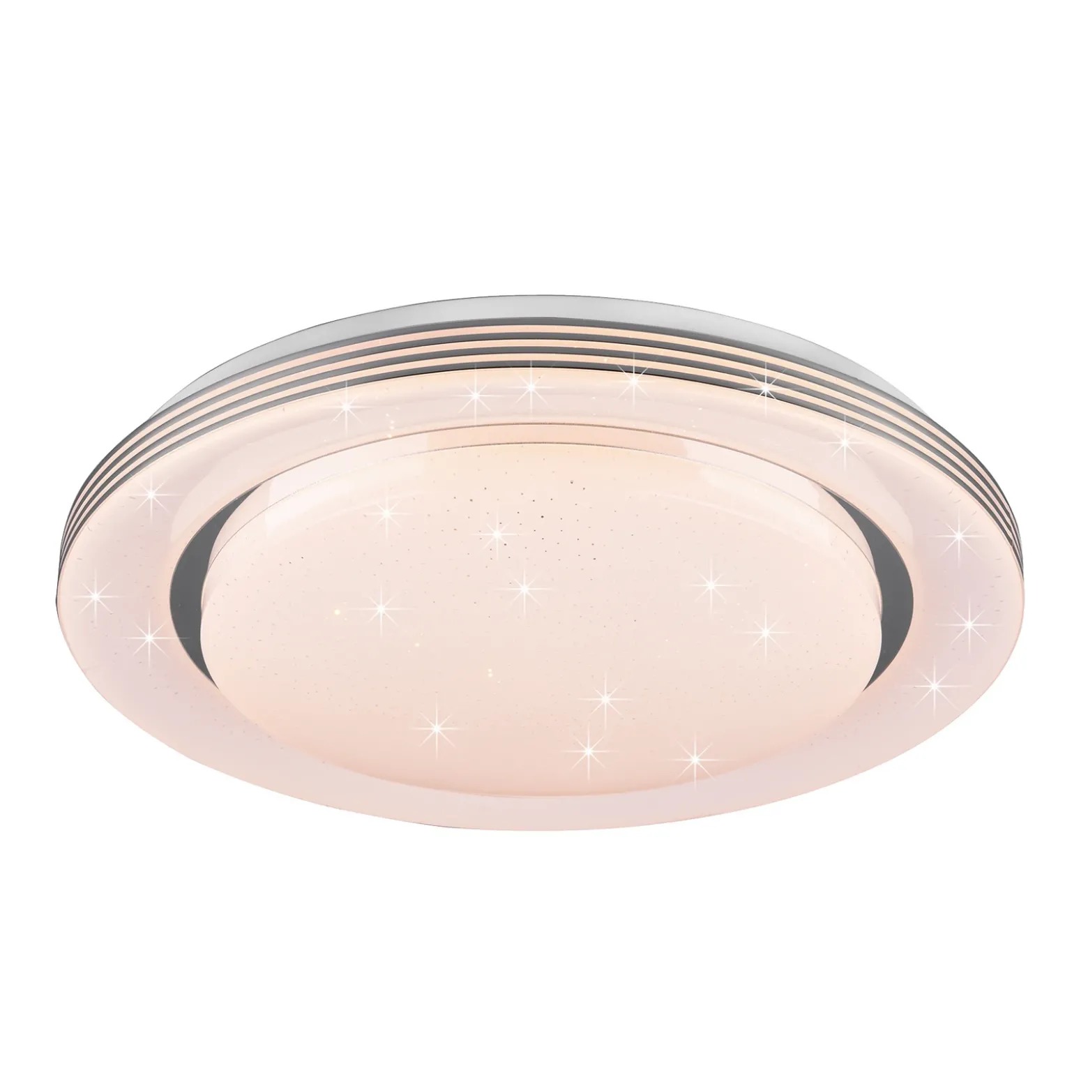 Lámpara de techo LED Atria, Ø 48 cm, blanca, plástico, CCT