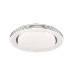 Lámpara de techo LED Atria, Ø 38 cm, blanca, plástico, CCT