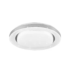 Lámpara de techo LED Atria, Ø 38 cm, blanca, plástico, CCT