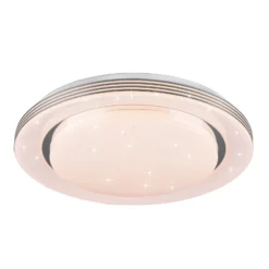 Lámpara de techo LED Atria, Ø 48 cm, blanca, plástico, CCT