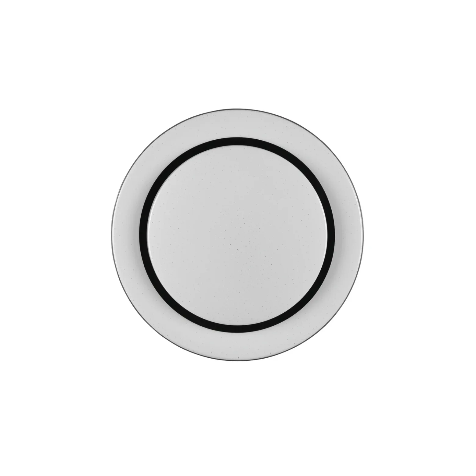 Lámpara de techo LED Atria, Ø 38 cm, negra, plástico, CCT