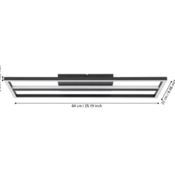 Lámpara de techo LED Calagrano ZigBee CCT 64x22cm