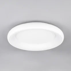 Lámpara de techo LED Cardona, Ø 62 cm, blanco mate, metal, CCT