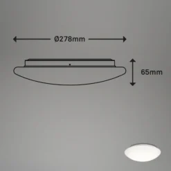 Lámpara de techo LED con sensor Elipso IP44 4.000K Ø28cm