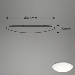 Lámpara de techo LED con sensor Elipso IP44 4.000K Ø38cm