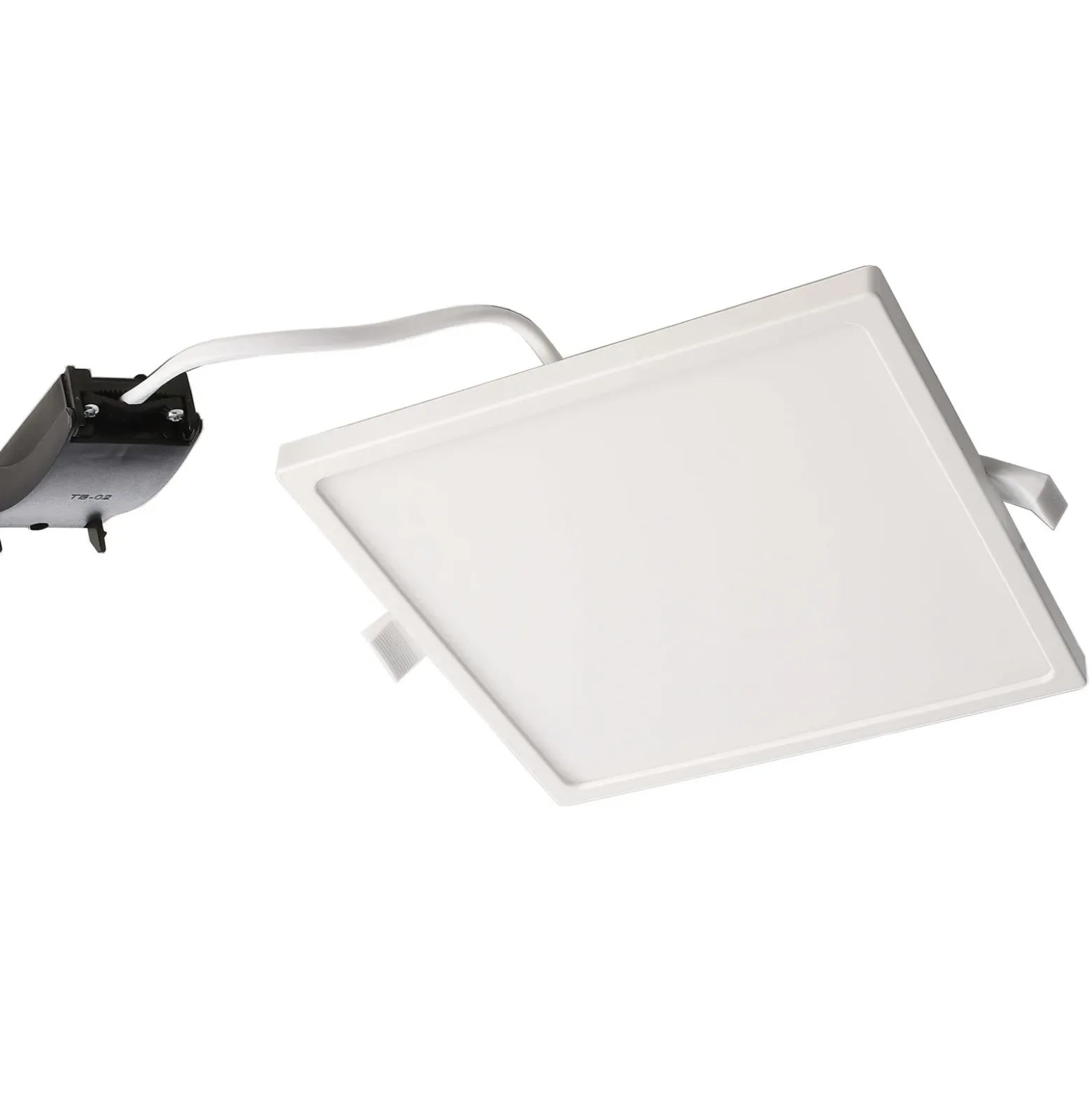 Lámpara de techo LED empotrable Alya blanca 18 x 18 cm 2700 K