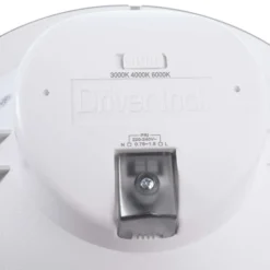 Lámpara de techo LED empotrable Acrux, Ø 24 cm, negro, CCT