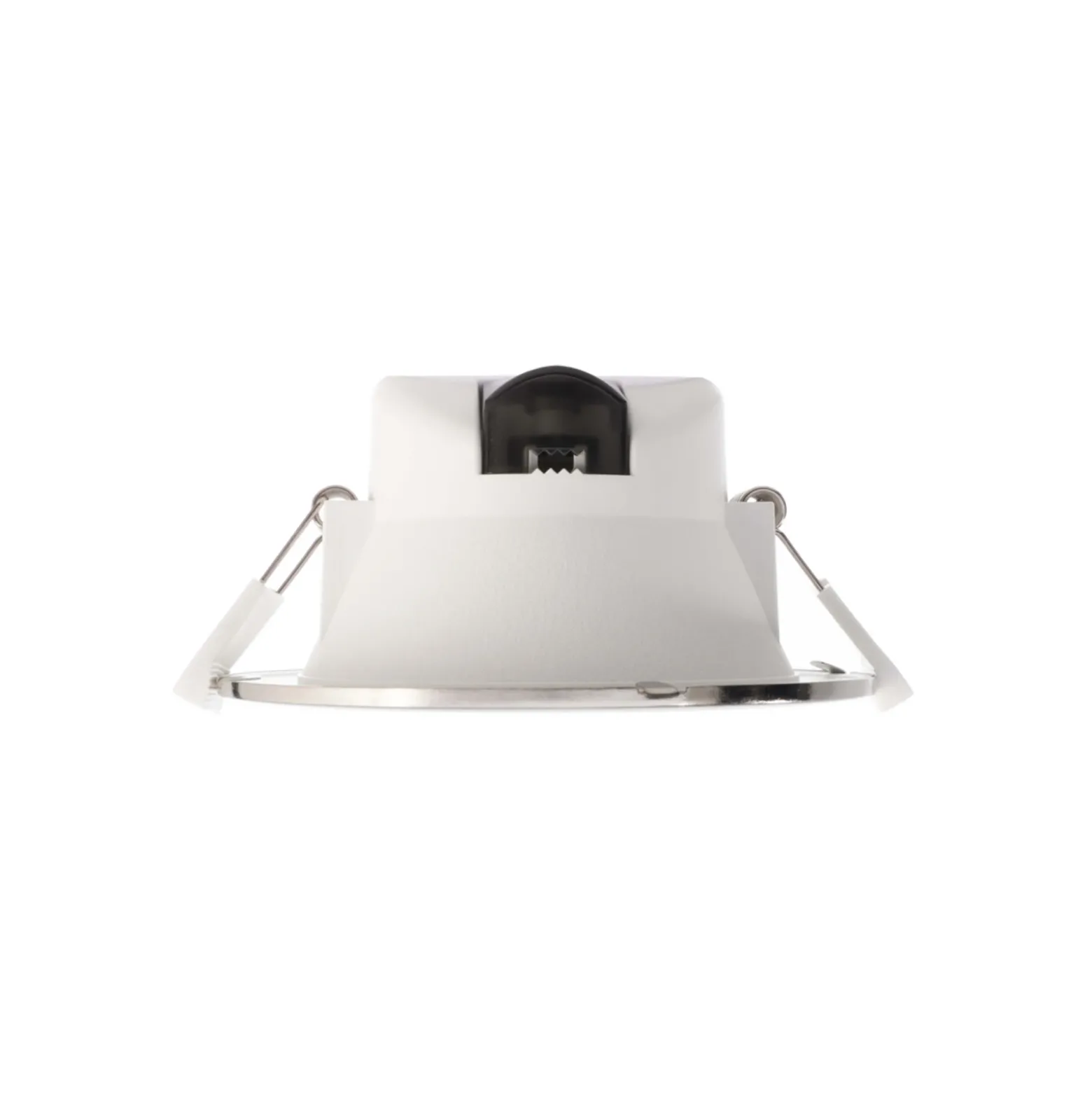 Lámpara de techo LED empotrable Acrux, Ø 17 cm, plata mate, CCT