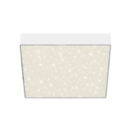 Lámpara de techo LED Flame Star, 21,2 x 21,2 cm blanco