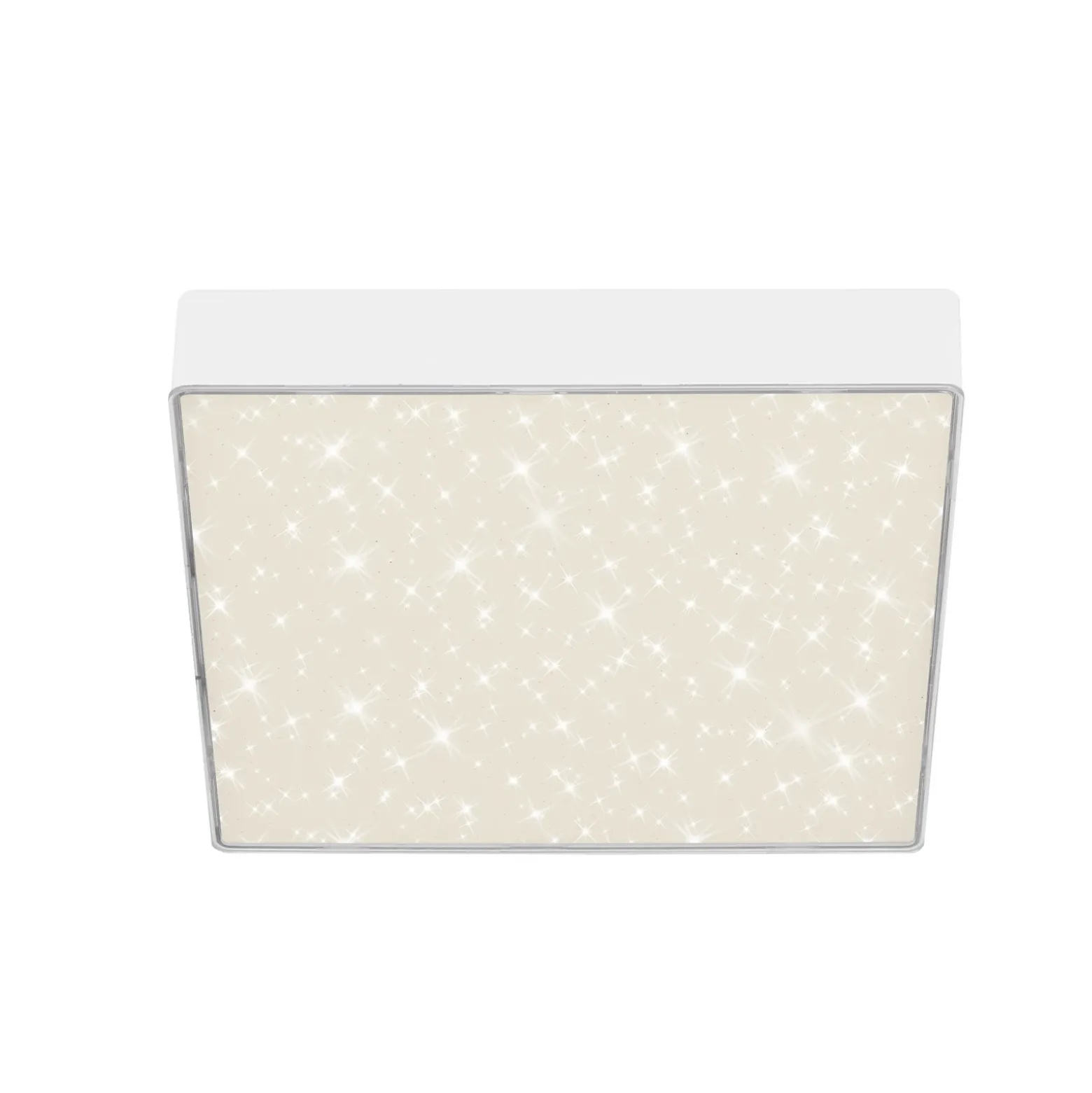 Lámpara de techo LED Flame Star, 21,2 x 21,2 cm blanco