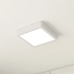 Lámpara de techo LED Fueva 5 IP44 3000K blanco 16x16cm