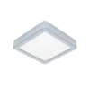 Lámpara de techo LED Fueva 5 IP44 3000K cromo 16x16cm