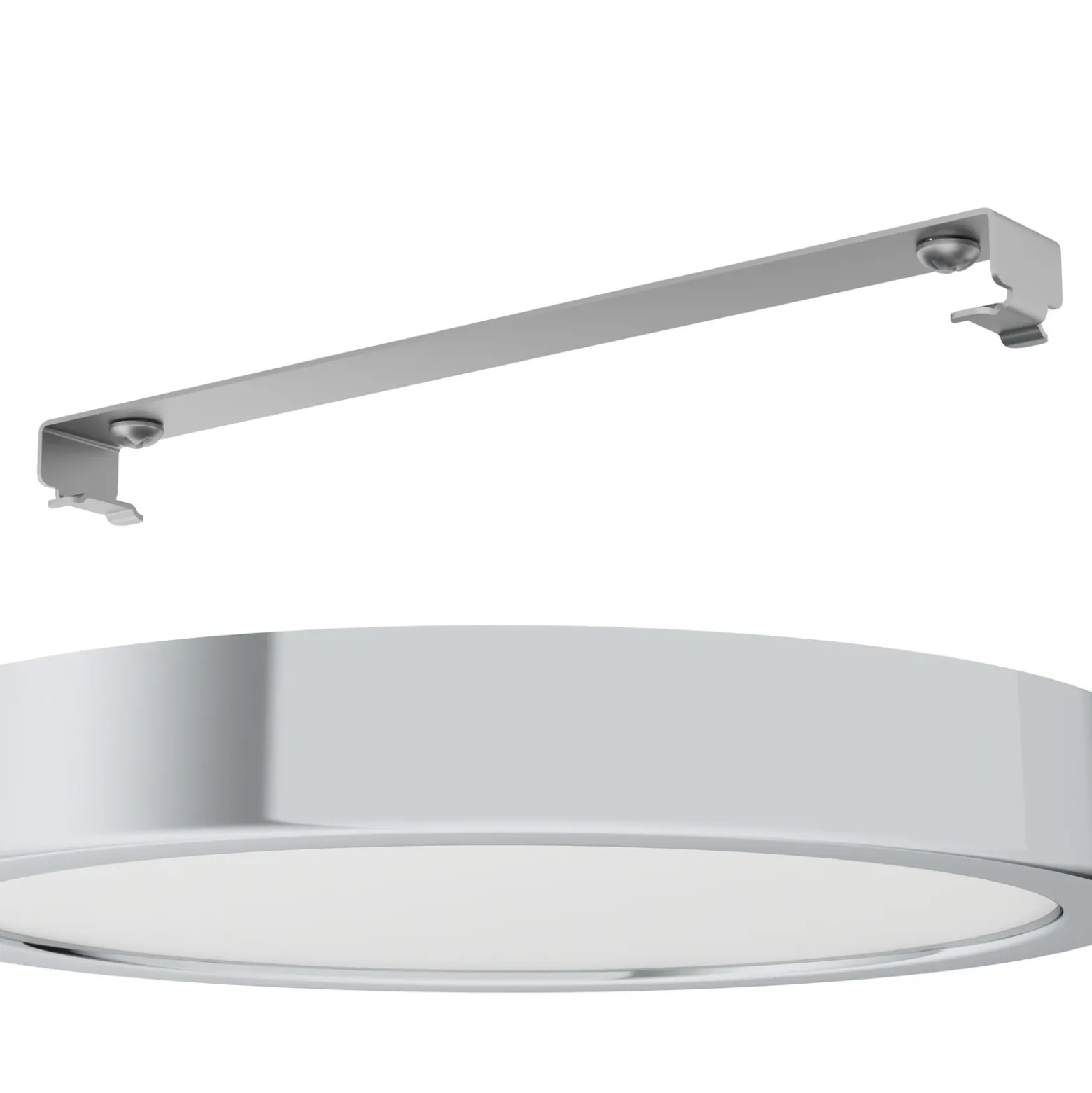 Lámpara de techo LED Fueva 5 IP44 3000K cromo Ø21cm