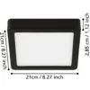 Lámpara de techo LED Fueva 5 IP44 3000K cromo 21x21cm