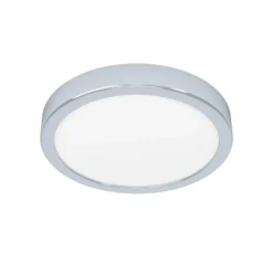Lámpara de techo LED Fueva 5 IP44 3000K cromo Ø21cm