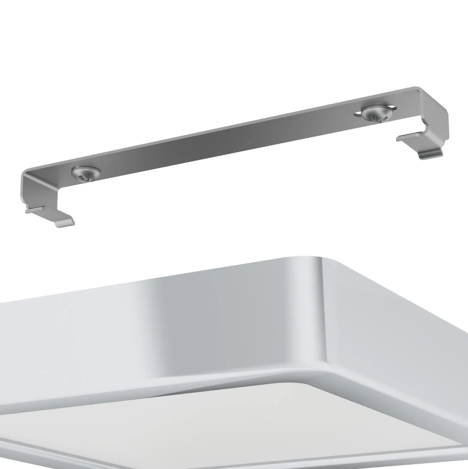 Lámpara de techo LED Fueva 5 IP44 3000K cromo 16x16cm