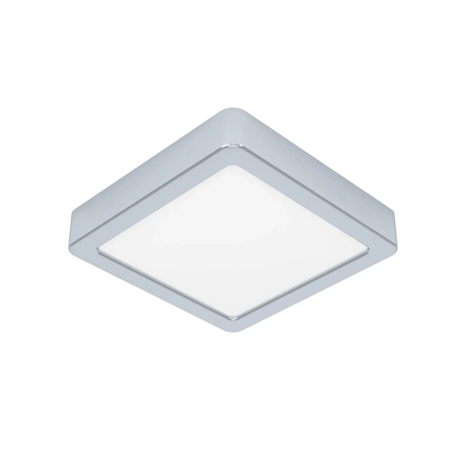 Lámpara de techo LED Fueva 5 IP44 3000K cromo 16x16cm
