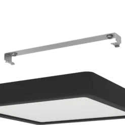 Lámpara de techo LED Fueva 5 IP44 3000K negro 21x21cm