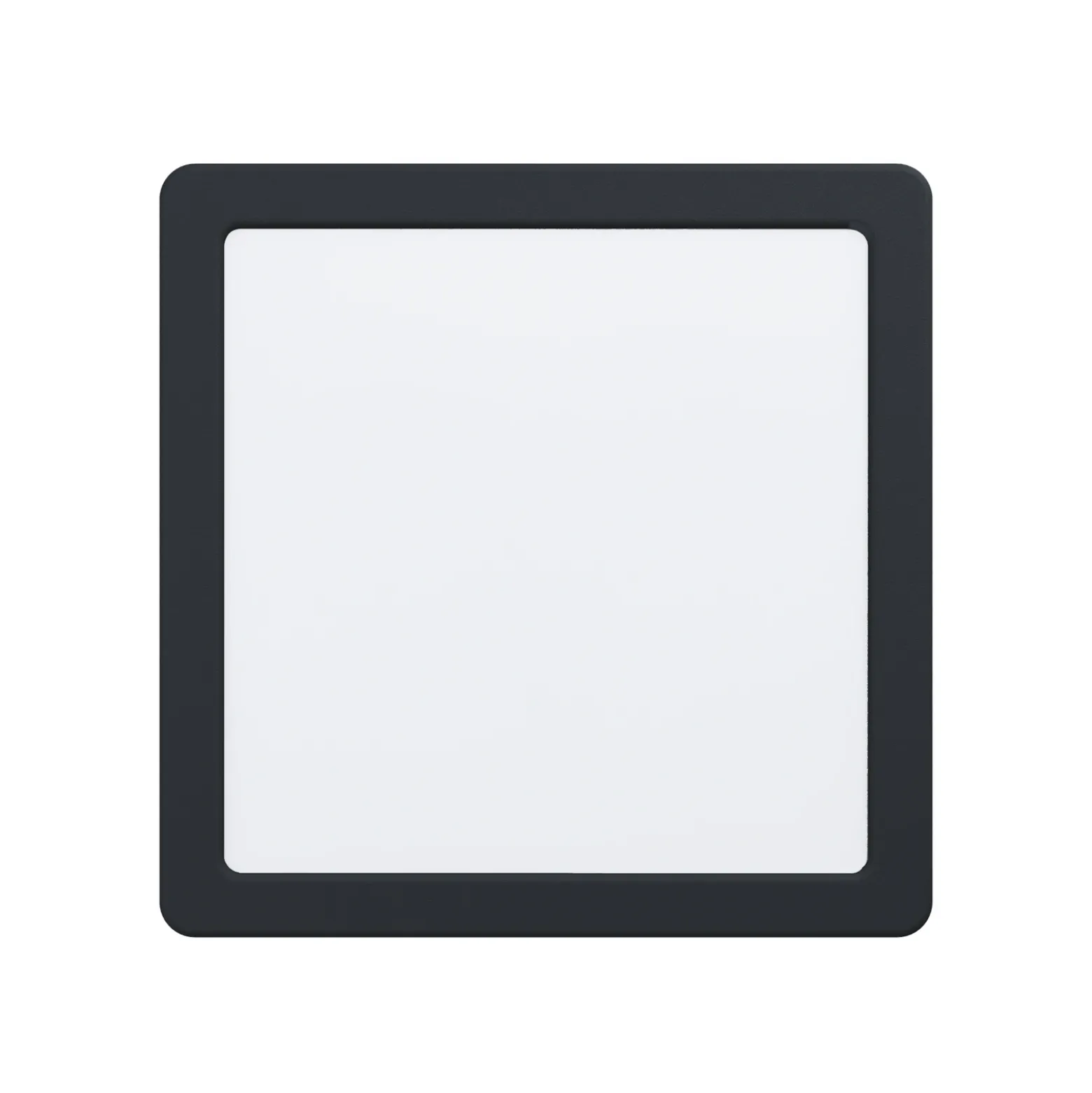 Lámpara de techo LED Fueva 5, IP20 negro 21x21cm