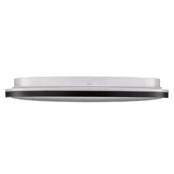Lámpara de techo LED Lana, efecto retroiluminado Ø28 negro
