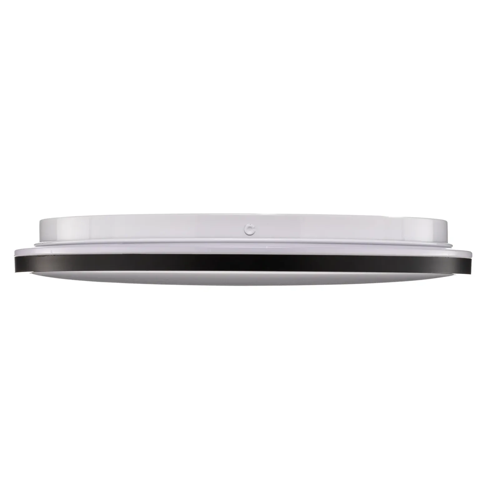 Lámpara de techo LED Lana, efecto retroiluminado Ø28 negro