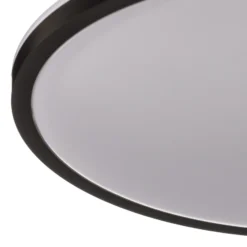 Lámpara de techo LED Lana, efecto retroiluminado Ø28 negro
