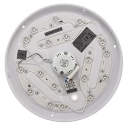 Lámpara de techo LED Lana, efecto retroiluminado Ø28 negro